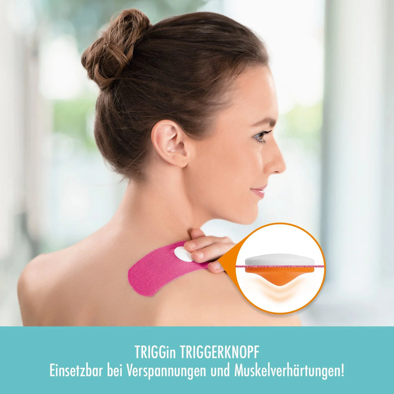 TRIGGin Tape pink Schmerzlinderung Verspannungen Anwendung