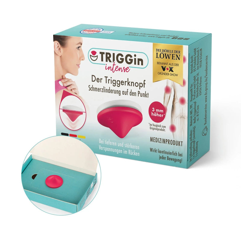 TRIGGin-Triggerknopf Intense Schmerzlinderung Verspannungen Schmerzpunkt Infos