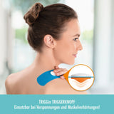 TRIGGin Triggerknopf mit Tape blau Schmerzlinderung Verspannungen Anwendung