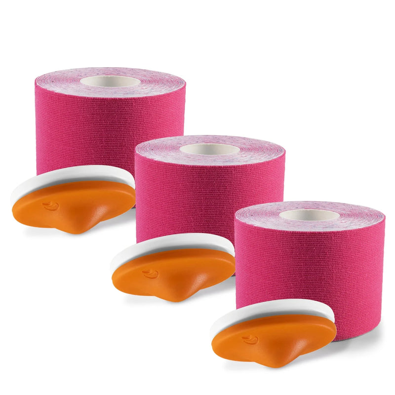 3 x TRIGGin Triggerknopf mit Tape pink Schmerzlinderung Verspannungen