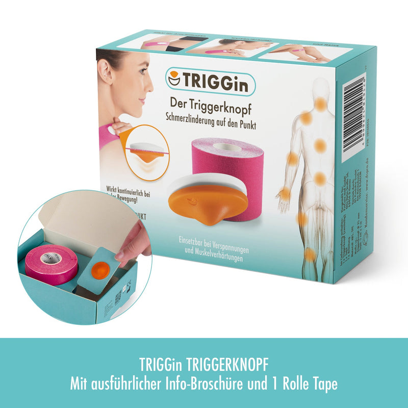 1x Triggerknopf mit 1x Tape pink