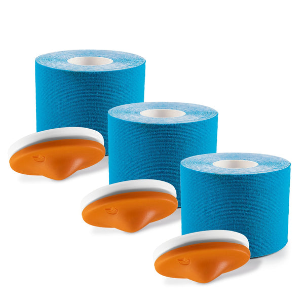 3x trigger button with 3x blue tape